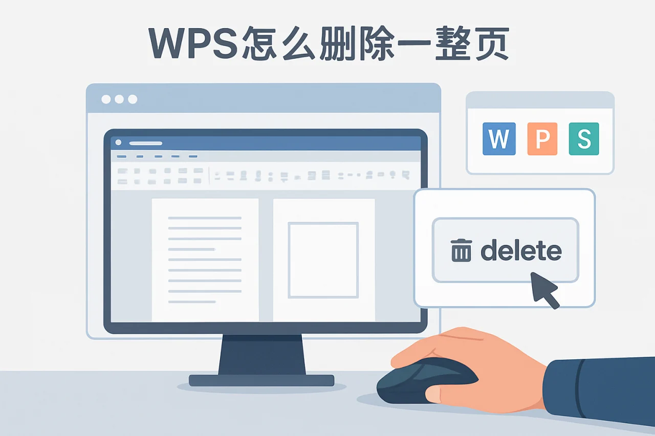 wps怎么删除一整页
