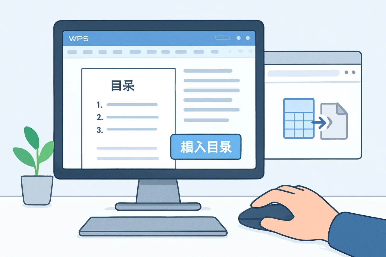 wps怎么插入目录
