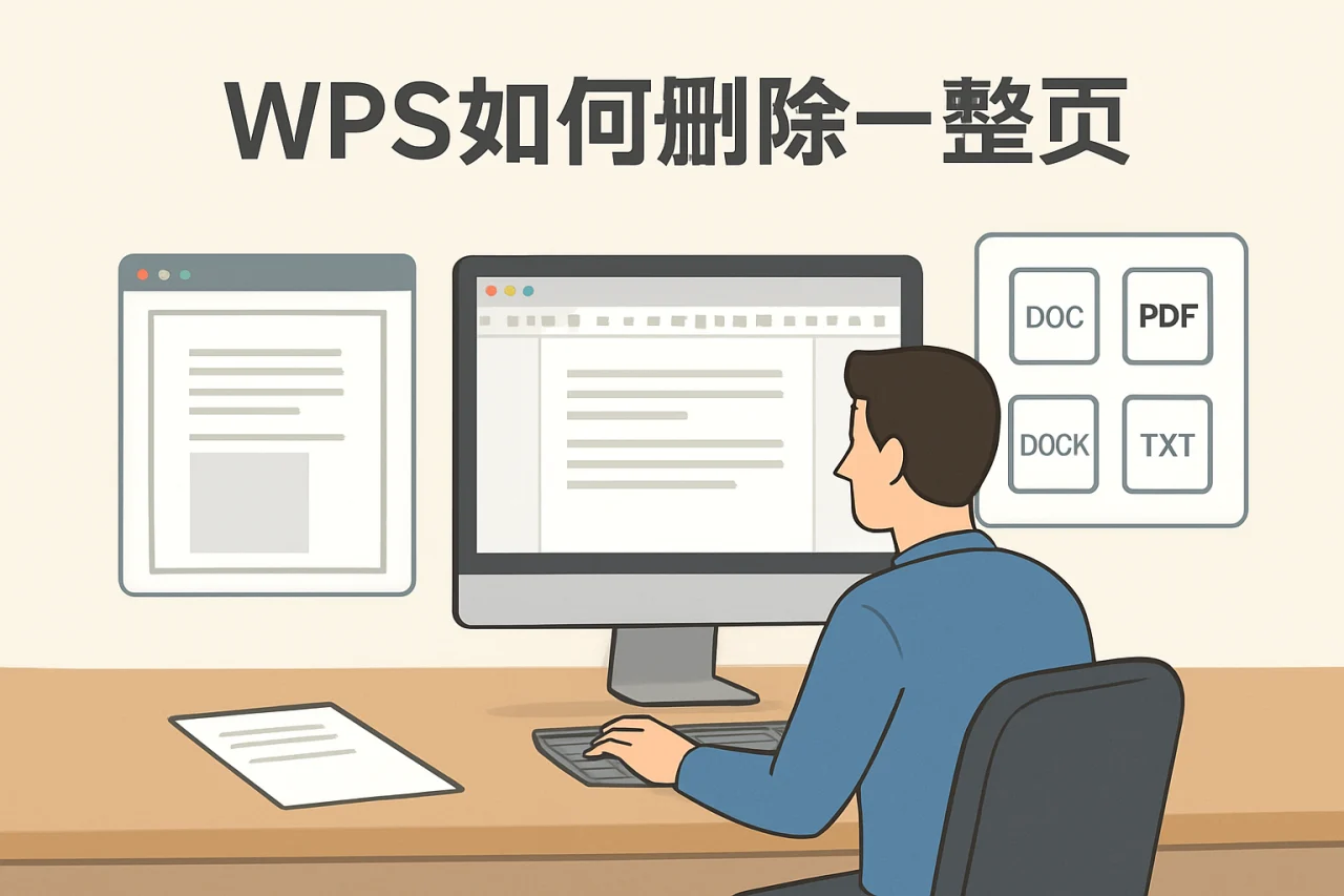 wps如何删除一整页