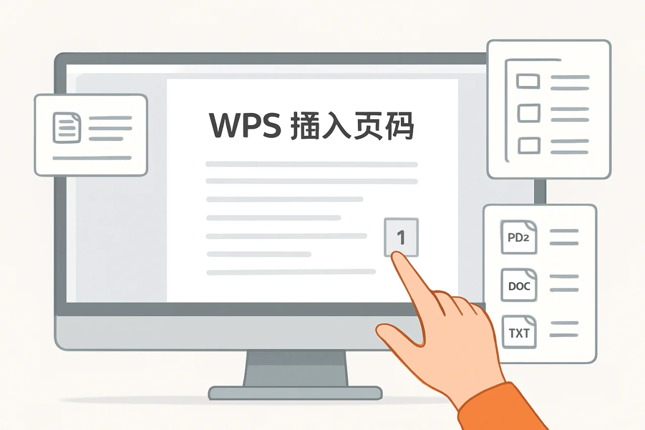 wps 插入页码