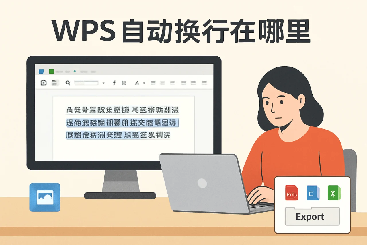 wps自动换行在哪里