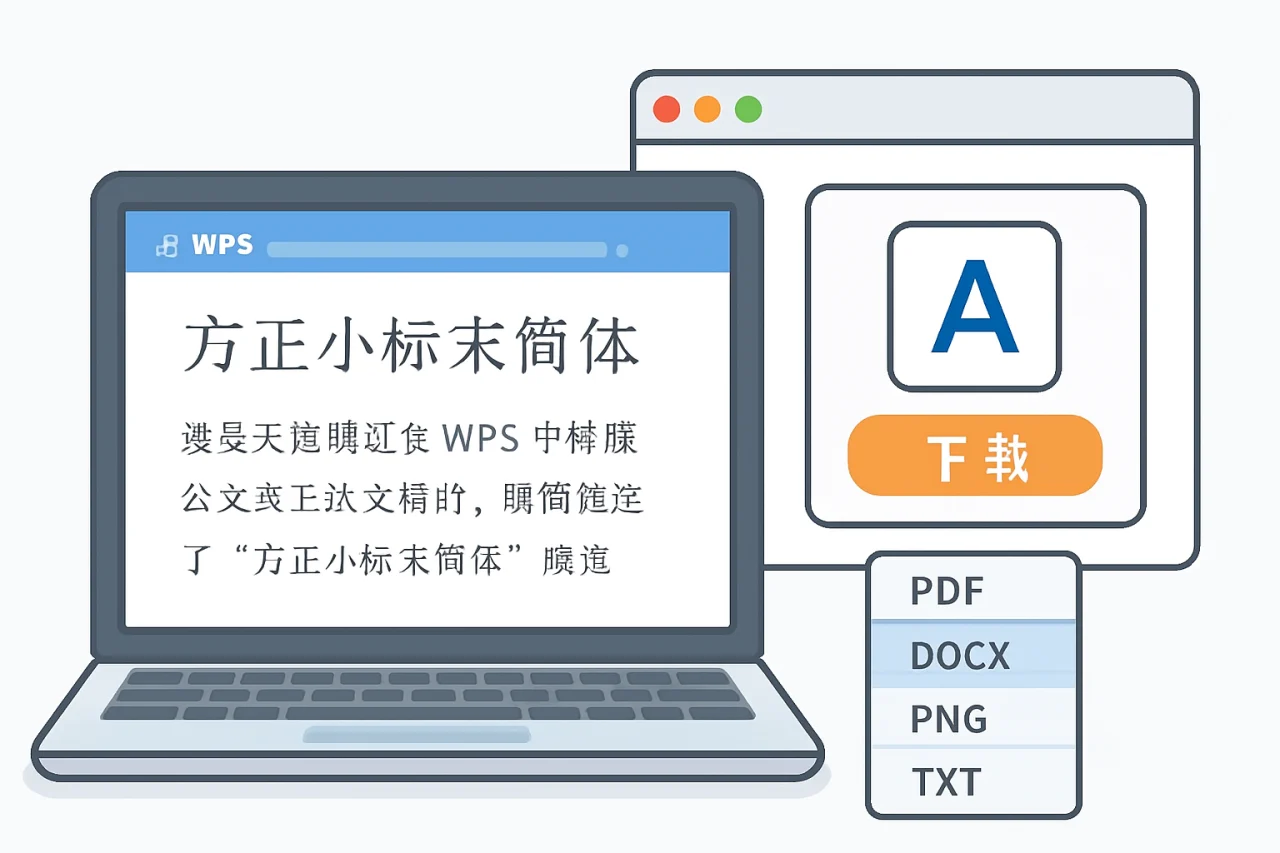 wps方正小标宋简体字体下载