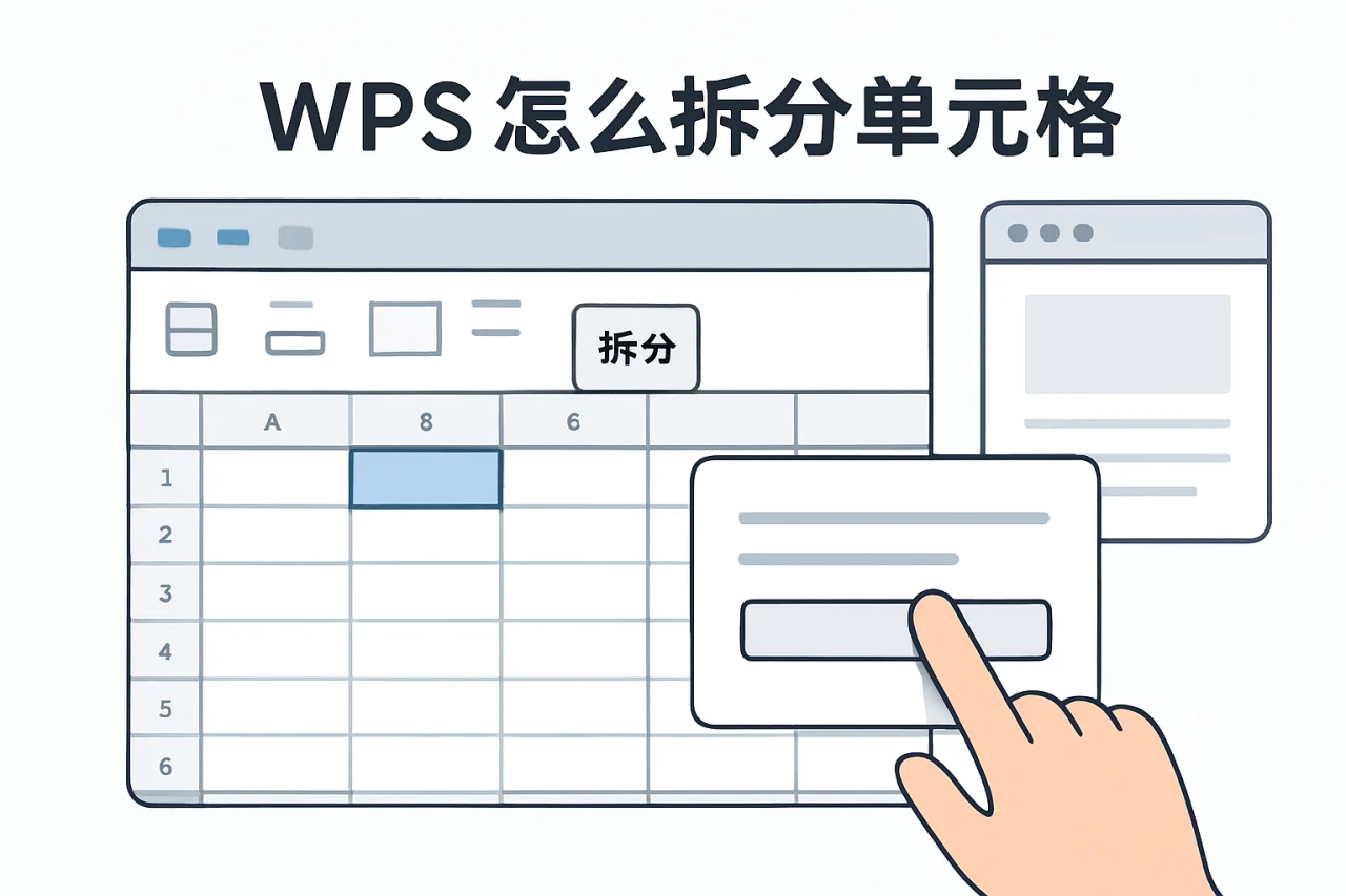 wps怎么拆分单元格