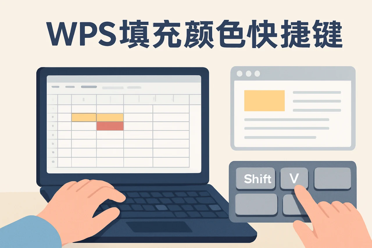 wps填充颜色快捷键
