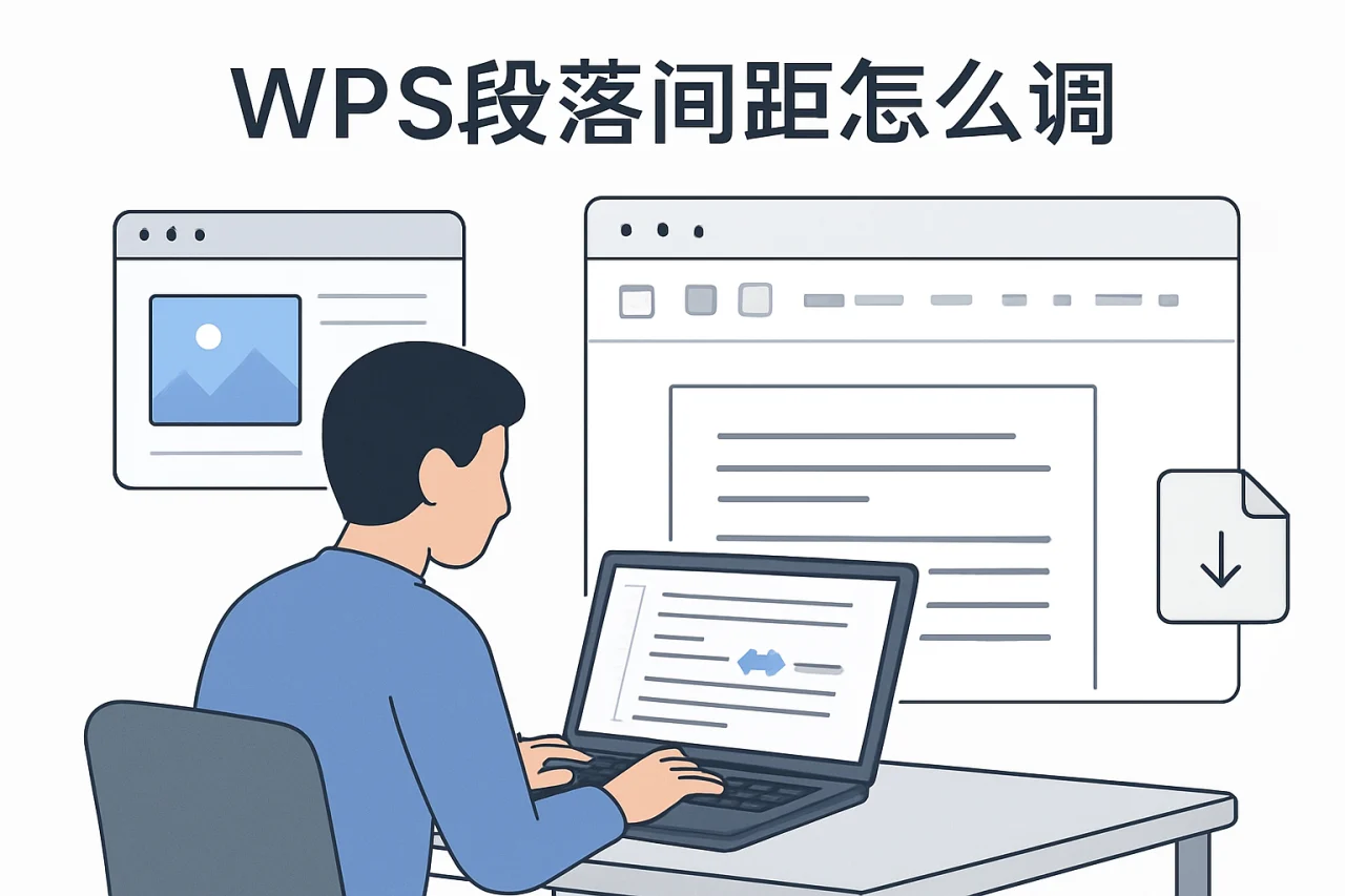 wps段落间距怎么调