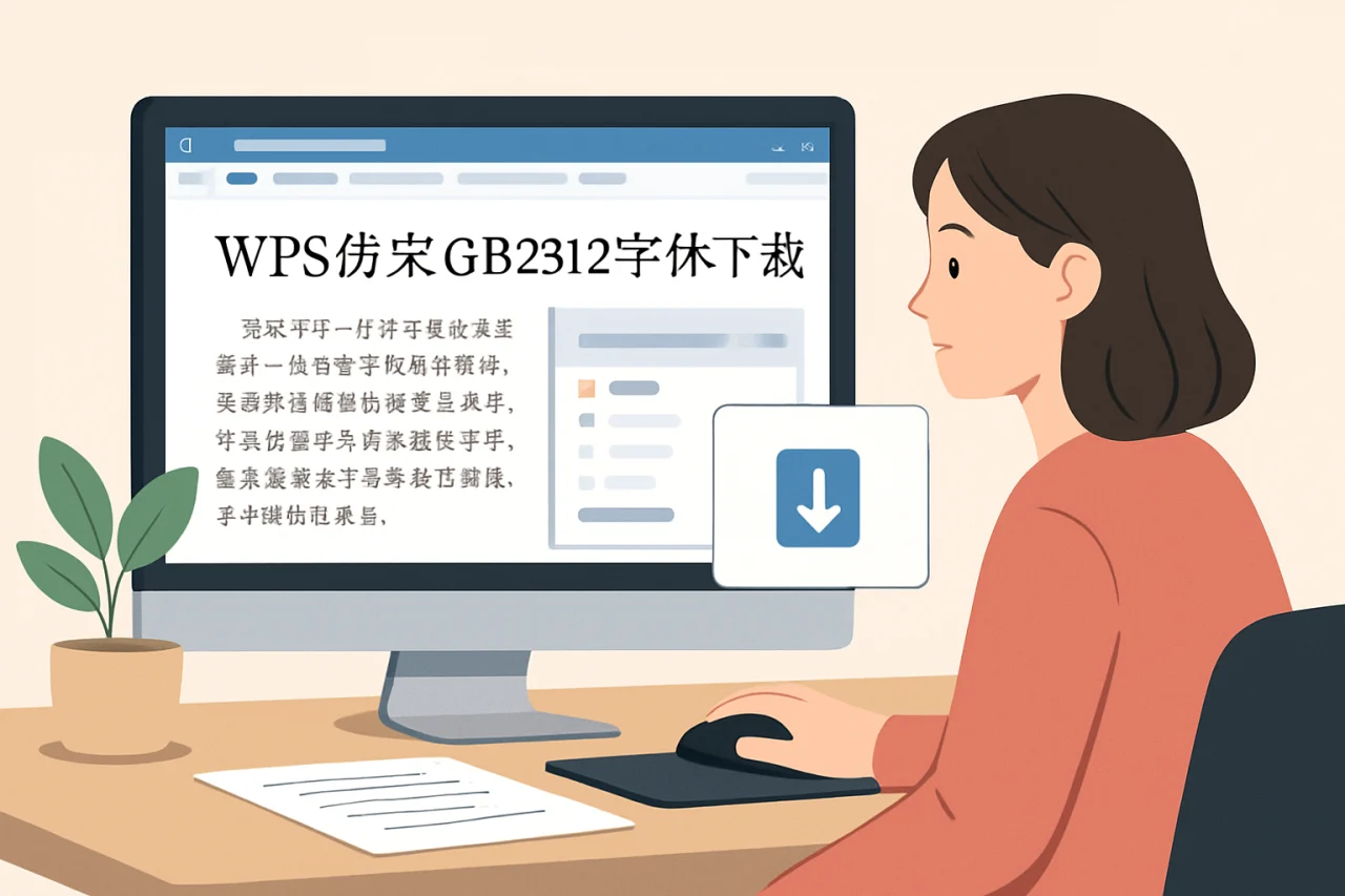 wps仿宋gb2312字体下载
