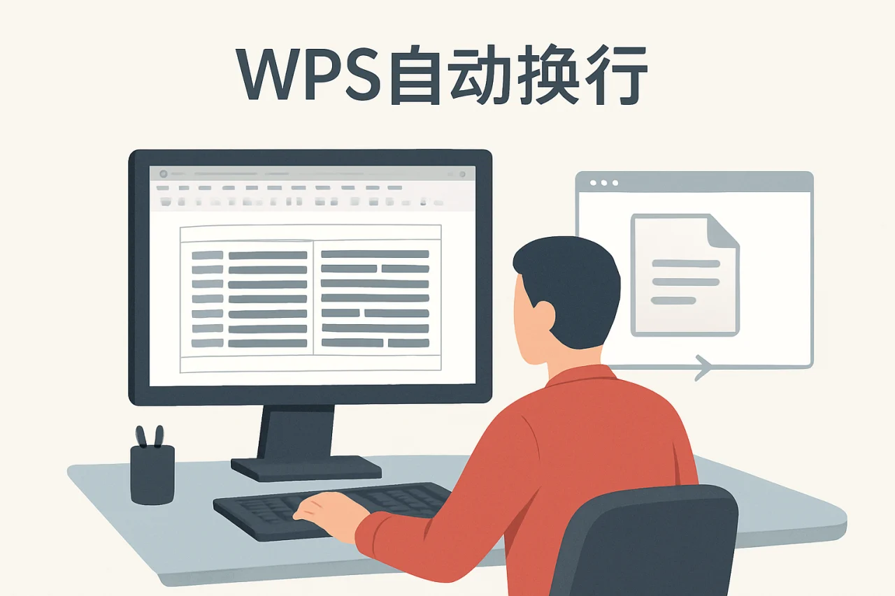 wps自动换行